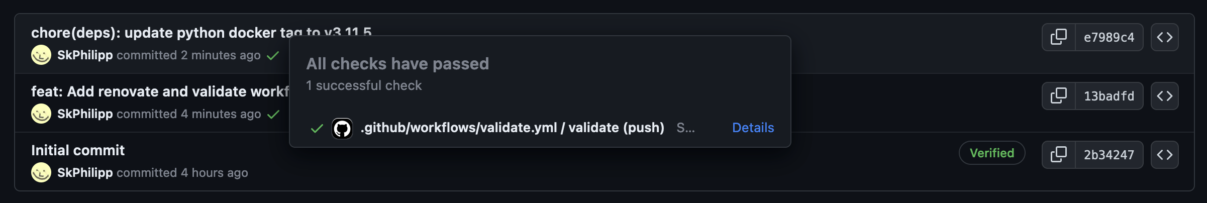 Renovate Checks Passed